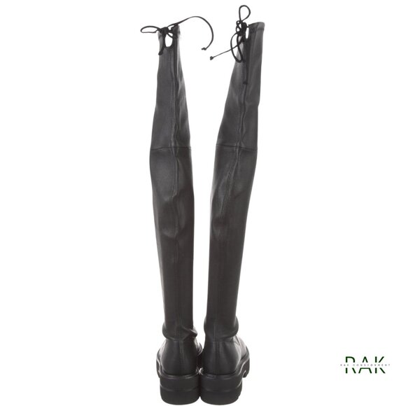 STUART WEITZMAN "Lowland Ultra Lift" Over The Knee Leather Boots | US 8.5 | $995 - Picture 7 of 9